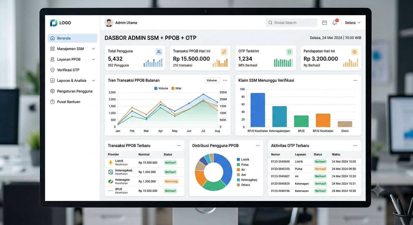 Panel SMM + PPOB + OTP Premium