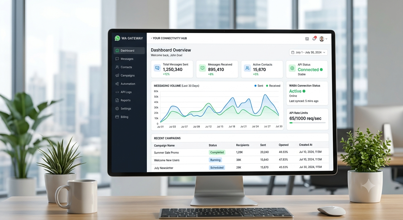 WhatsApp Gateway & Bot SaaS
