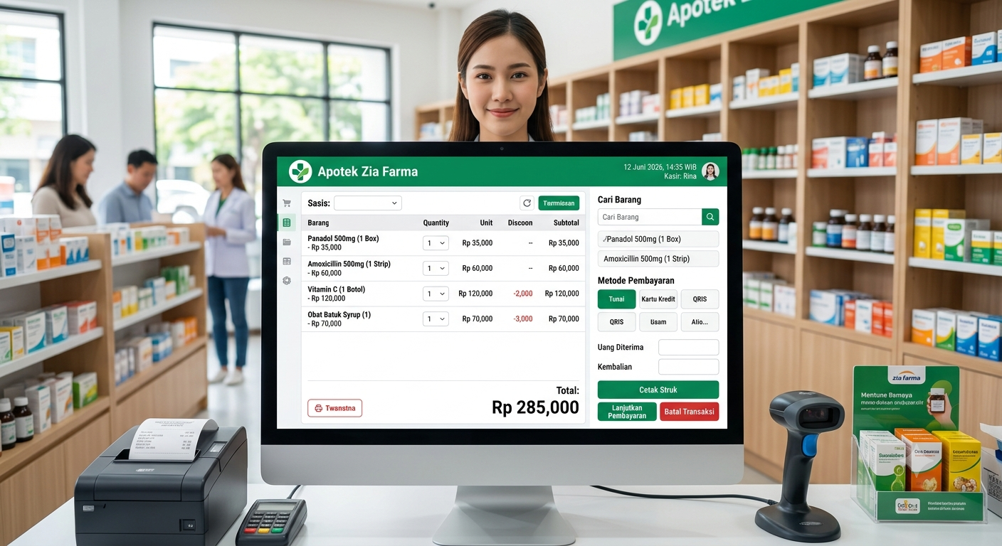 Sistem POS Apotek + E-Commerce