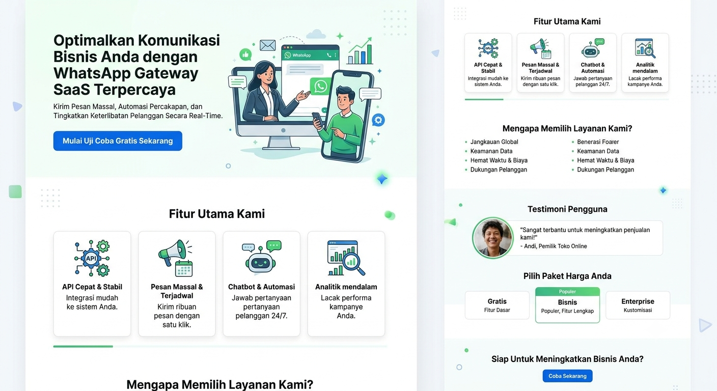 WhatsApp Gateway & Bot SaaS